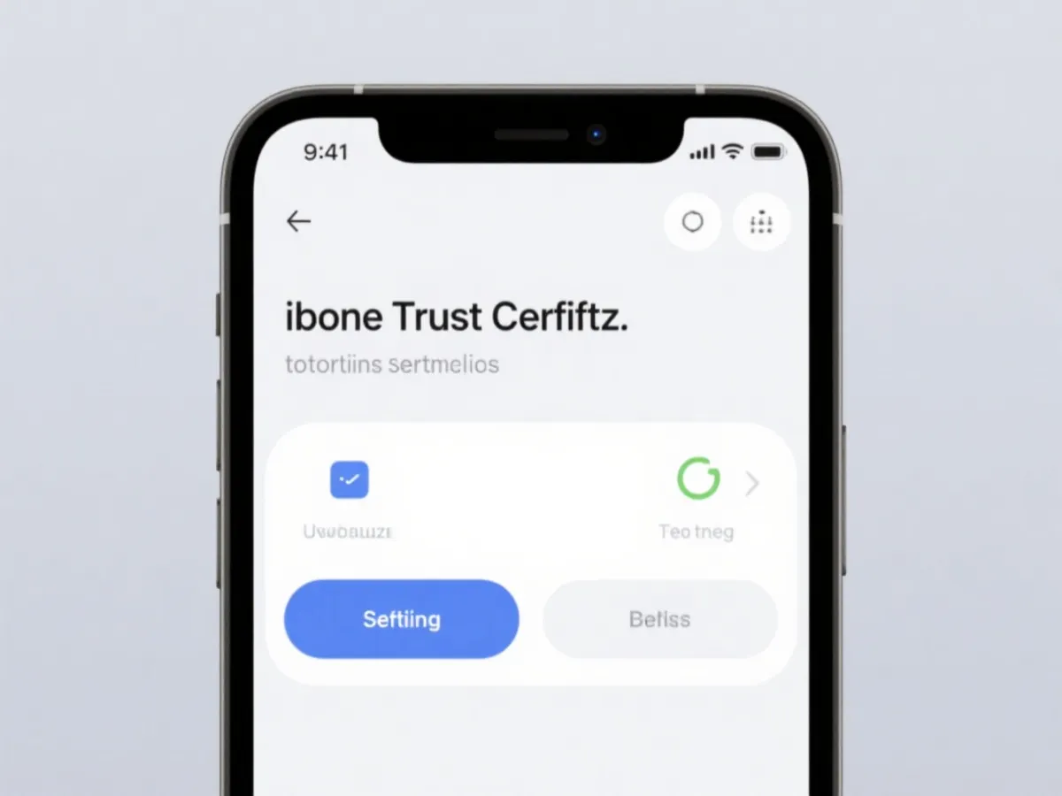 iOS 安装与信任授权示意图